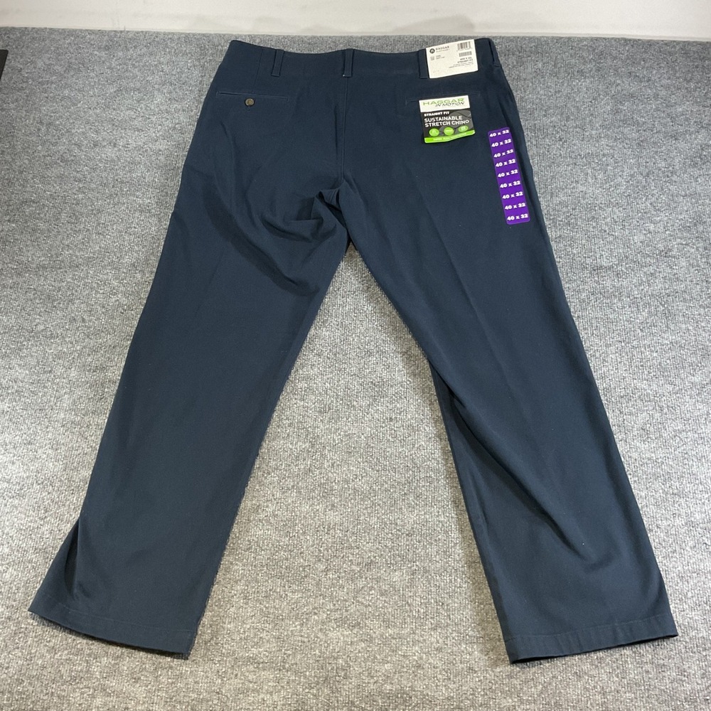Dockers Alpha Khaki Premium Chino Pants Men's 40x29 Navy Blue New Inseam Altered